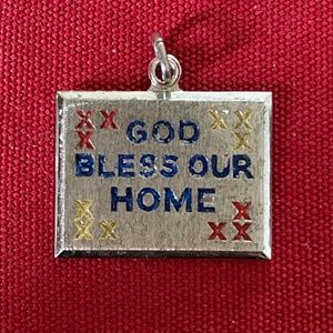 VTG I Sterling I God Bless Our Home I Charm